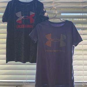 under armor girls heatgirl shirts (comes in set)